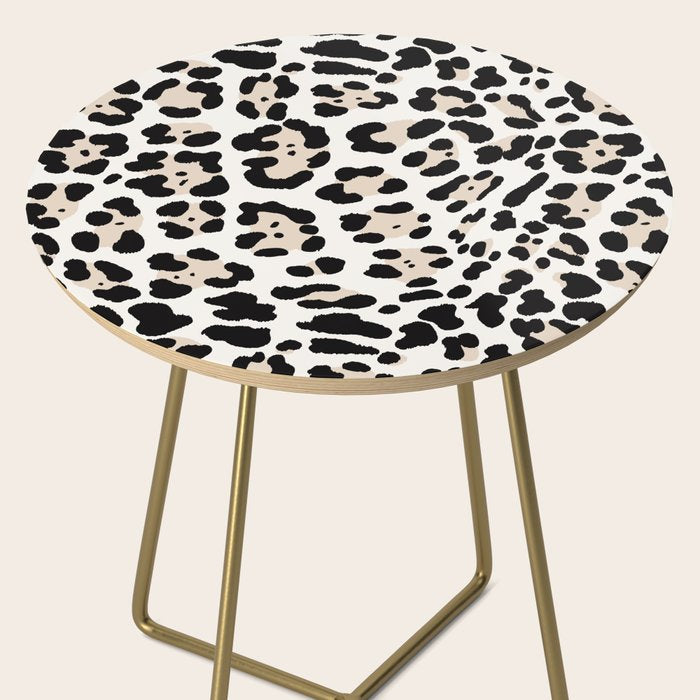 Snow Leopard Faux Side Table Gallery Image 2