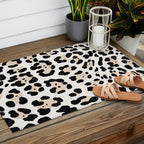 Snow Leopard Faux Outdoor Rug Gallery Image 2