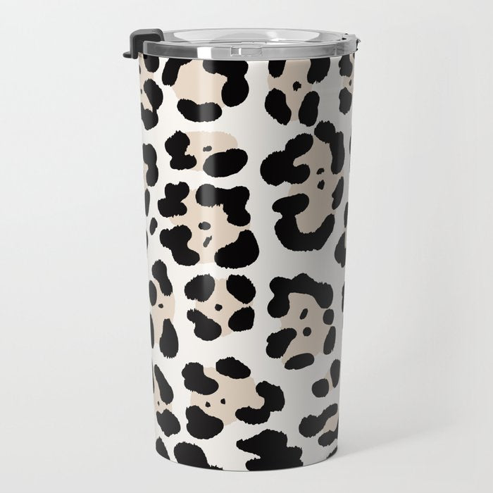 Snow Leopard Faux Travel Mug Gallery Image 3