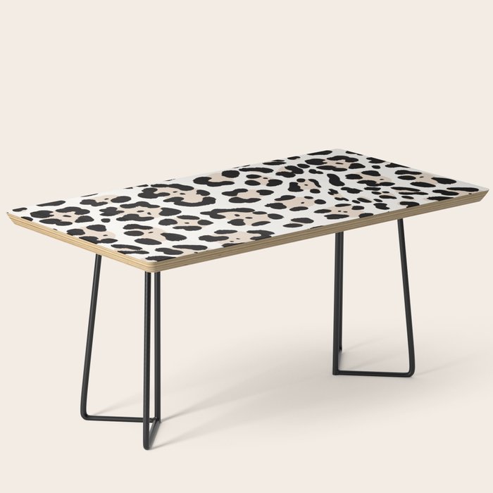 Snow Leopard Faux Coffee Table Gallery Image 1