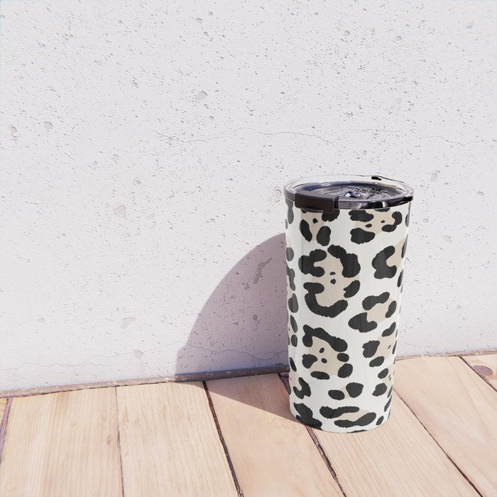 Snow Leopard Faux Travel Mug Gallery Image 4