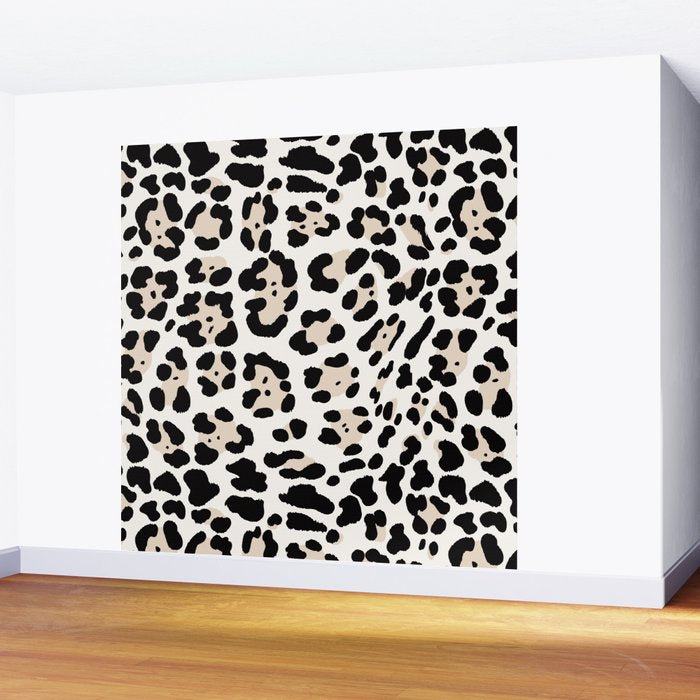 Snow Leopard Faux Wall Mural Gallery Image 2