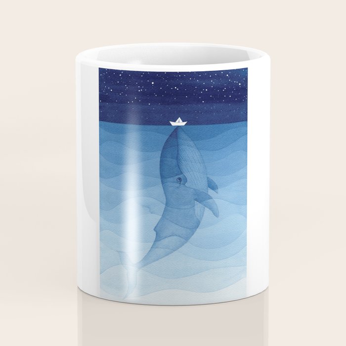 Whale blue ocean Coffee Mug Gallery Image 4