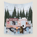 ice cream time Wall Tapestry Gallery Image 4