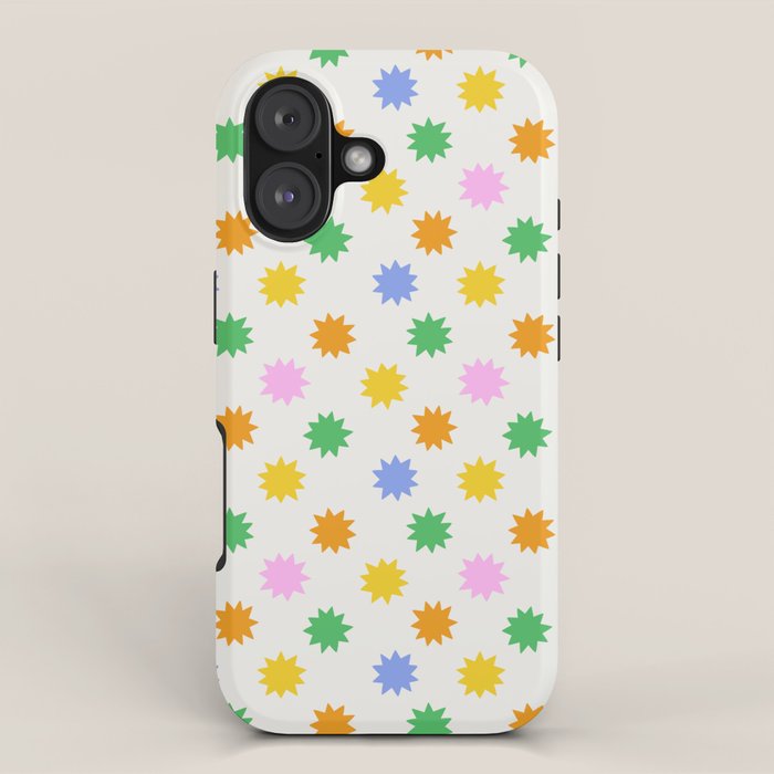 Colorful star shpe cartoon pattern iPhone Case Gallery Image 1