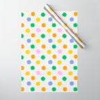 Colorful star shpe cartoon pattern Wrapping Paper Gallery Image 1