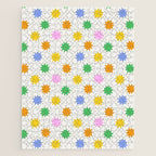 Colorful star shpe cartoon pattern Jigsaw Puzzle Gallery Image 1
