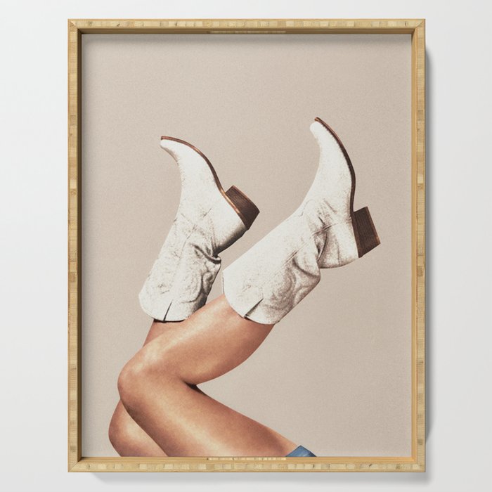 These Boots - Neutral L Serving Tray Gallery Image 1