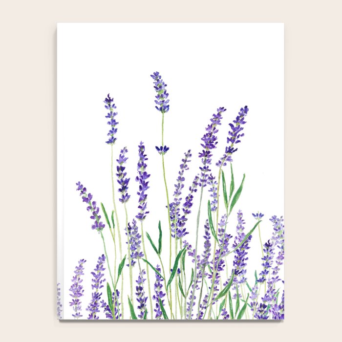 lavender watercolor horizontal Notebook Gallery Image 4