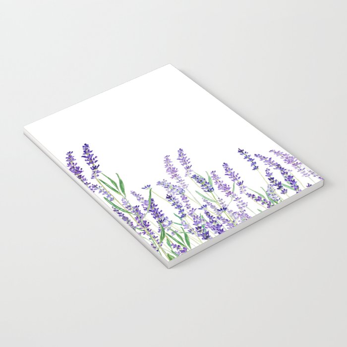 lavender watercolor horizontal Notebook Gallery Image 3