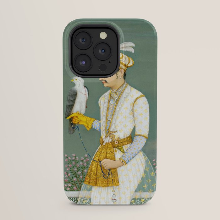 Portrait of a Prince with a Hawk 1700s India, Mughal, 18th century Indian Miniature Painting  iPhone Case Gallery Image 31