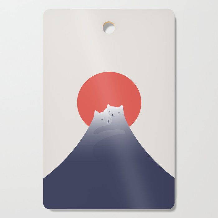 Cat Landscape 98 Cutting Board Gallery Image 1