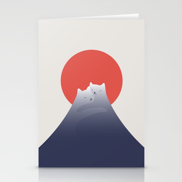 Cat Landscape 98 Stationery Card Gallery Image 2