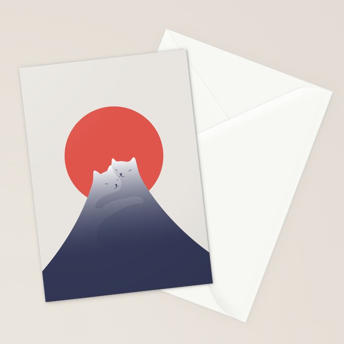 Cat Landscape 98 Stationery Card Gallery Image 2
