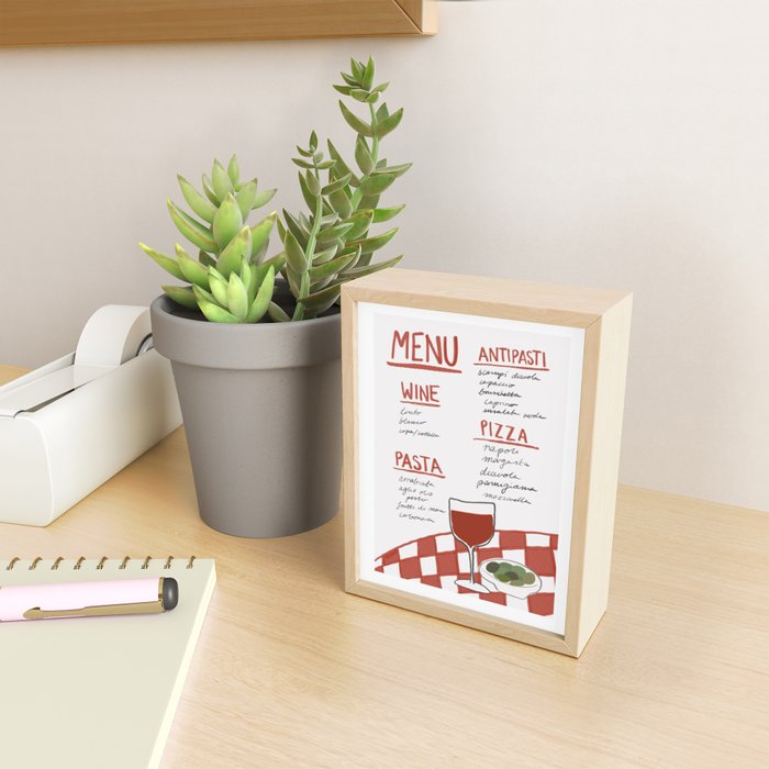 Italian Menu Mini Art Print Gallery Image 2