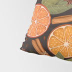 Winter Spice in Charcoal Pillow Sham Gallery Image 4