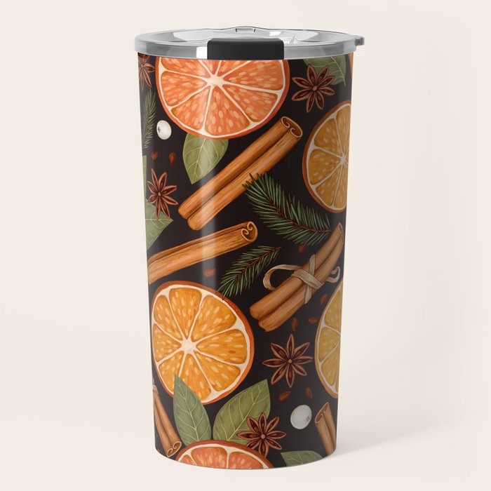 Winter Spice in Charcoal Travel Mug Gallery Image 1