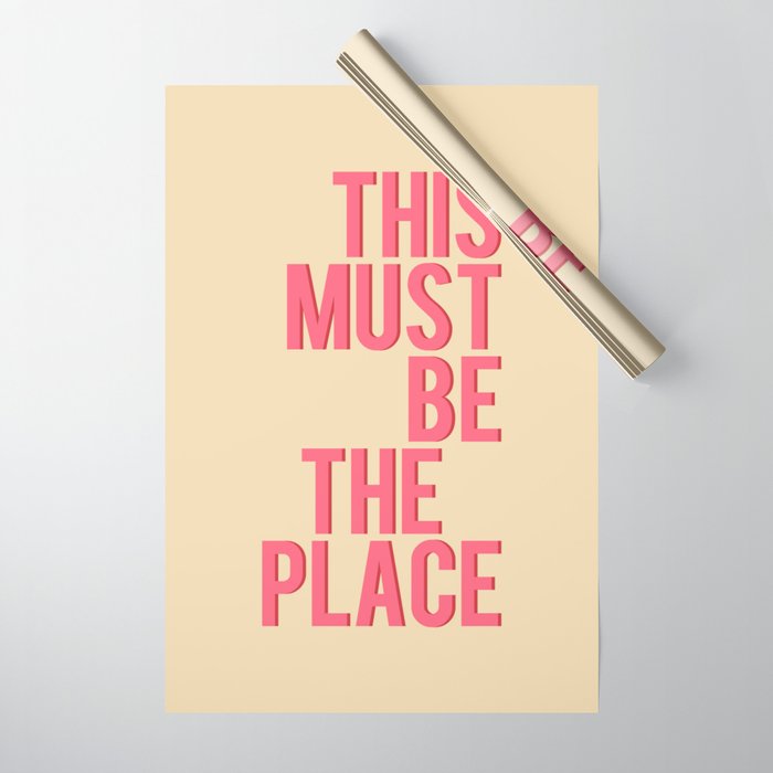This Must Be The Place Wrapping Paper Gallery Image 1