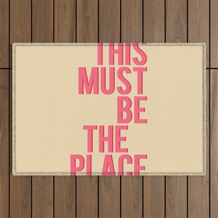 This Must Be The Place Outdoor Rug Gallery Image 1