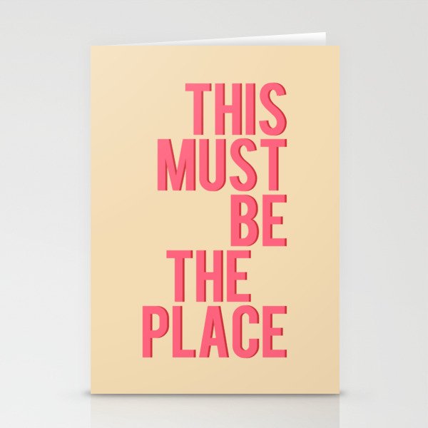 This Must Be The Place Stationery Card Gallery Image 2