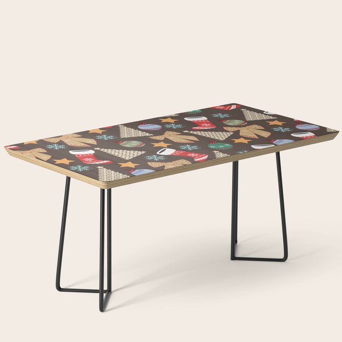 Cute Christmas Brown Coffee Table Gallery Image 1