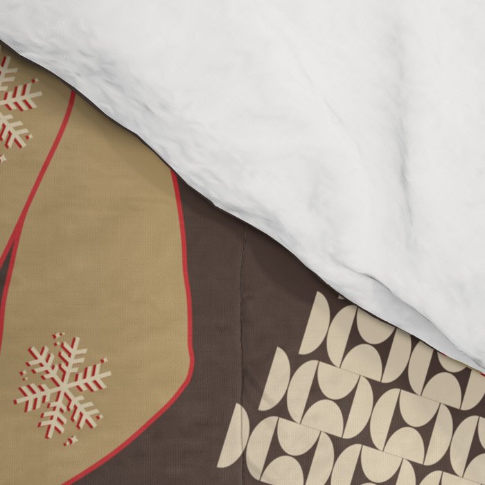 Cute Christmas Brown Comforter Gallery Image 4