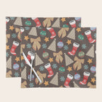 Cute Christmas Brown Placemat Gallery Image 1