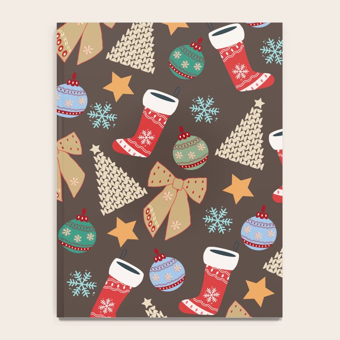 Cute Christmas Brown Notebook Gallery Image 4