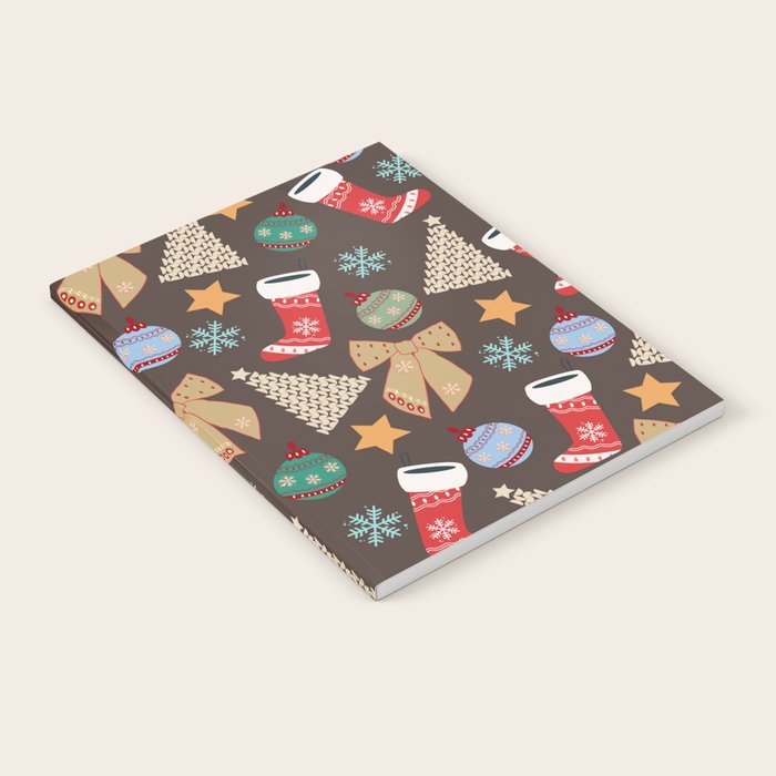 Cute Christmas Brown Notebook Gallery Image 1