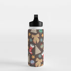 Cute Christmas Brown Water Bottle Gallery Image 3