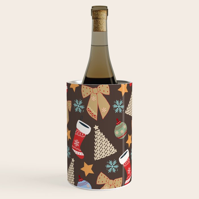 Cute Christmas Brown Wine Chiller Gallery Image 2