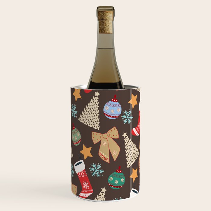 Cute Christmas Brown Wine Chiller Gallery Image 1