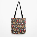Cute Christmas Brown Tote Bag Gallery Image 2