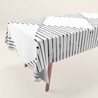 Grid (Golden Brown) Tablecloth Gallery Image 1