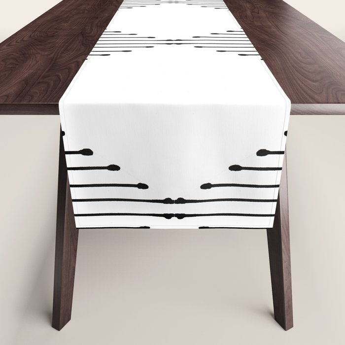Grid (Golden Brown) Table Runner Gallery Image 1