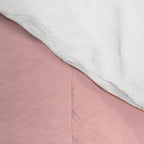 Groovy Retro Liquid Swirl Abstract Orange and Pink Pattern Comforter Gallery Image 4