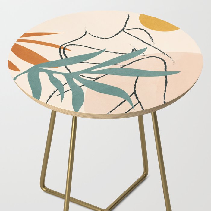 Minimal Line in Nature II Side Table Gallery Image 2