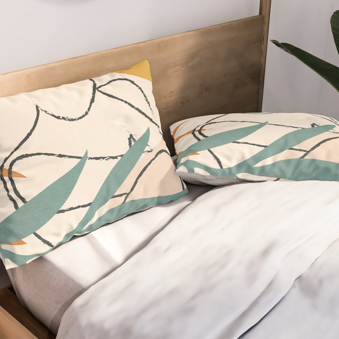 Minimal Line in Nature II Pillow Sham Gallery Image 2