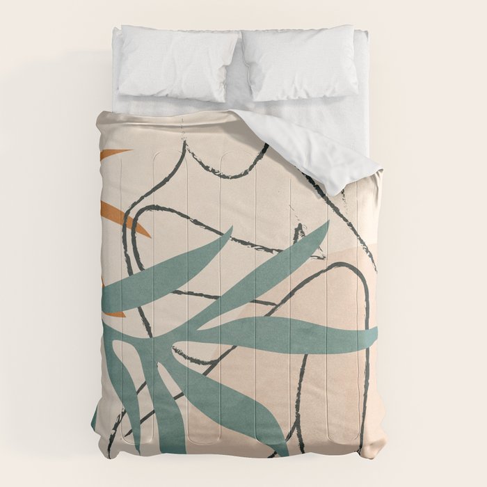 Minimal Line in Nature II Comforter Gallery Image 6