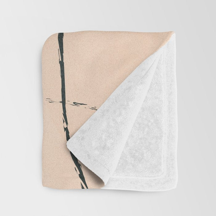 Minimal Line in Nature II Throw Blanket Gallery Image 3