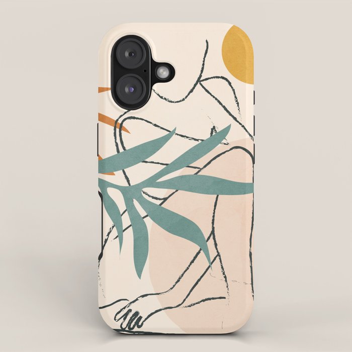 Minimal Line in Nature II iPhone Case Gallery Image 1