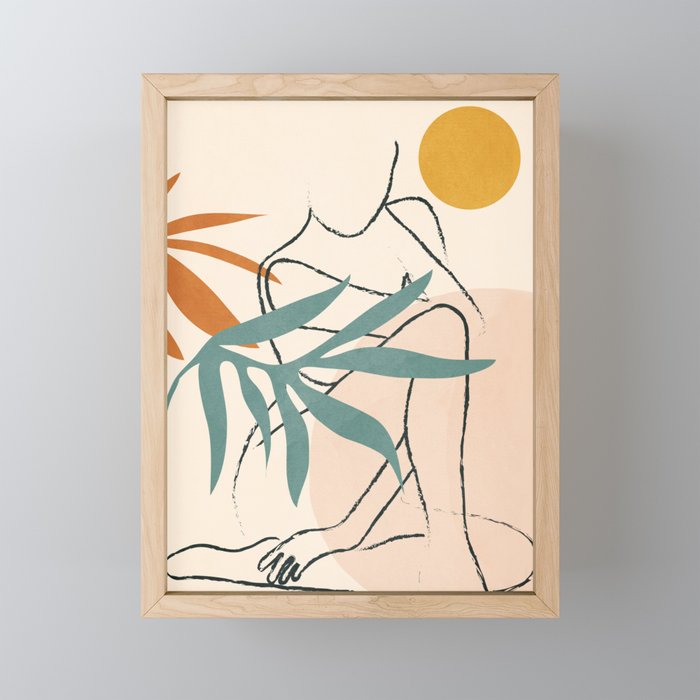 Minimal Line in Nature II Mini Art Print Gallery Image 1