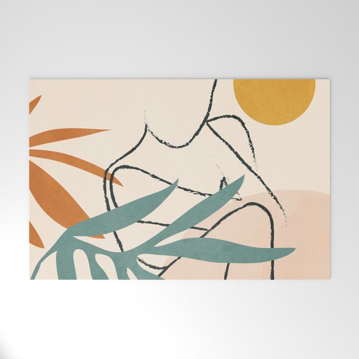 Minimal Line in Nature II Welcome Mat Gallery Image 1