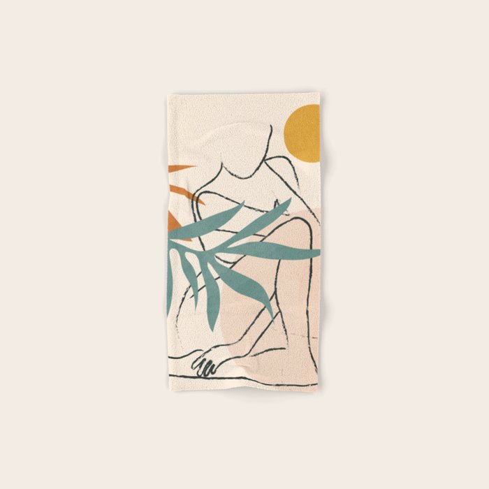 Minimal Line in Nature II Towels Gallery Image 1