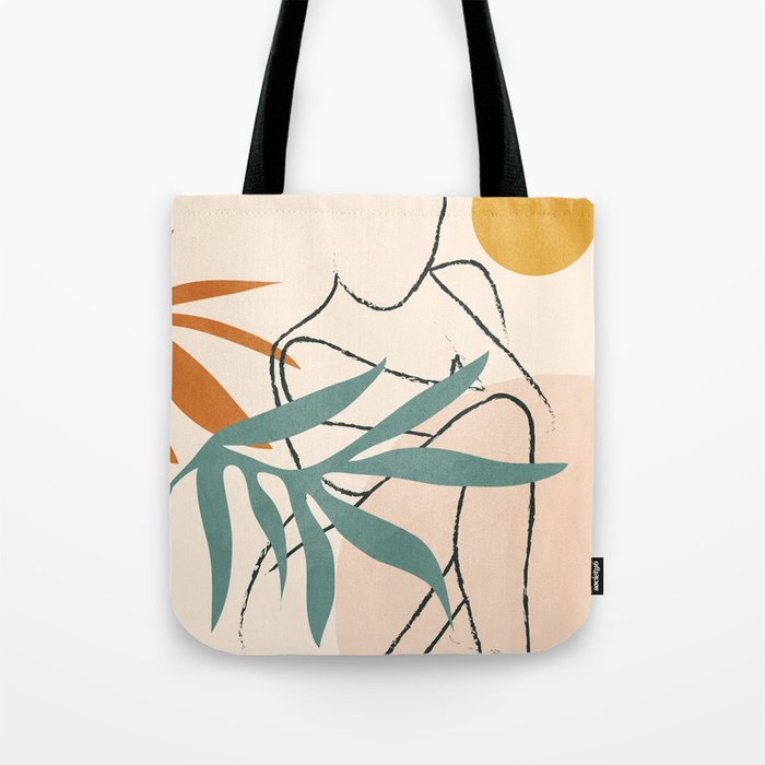 Minimal Line in Nature II Tote Bag Gallery Image 1