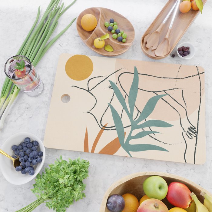 Minimal Line in Nature II Cutting Board Gallery Image 2