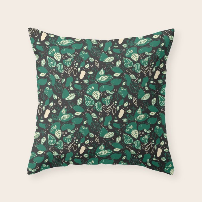Wild garden Throw Pillow Gallery Image 6
