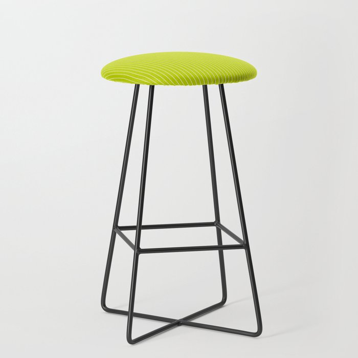 Minimal Arch XXIII Lime Green Modern Geometric Lines Stool Gallery Image 1