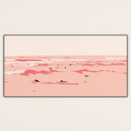 Sunset Tiny Surfers in Lima Desk Mat Gallery Image 3
