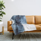 Indigo Depths No. 1 Throw Blanket Gallery Image 1